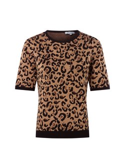 Damen Kurzarm-Feinstrickpullover