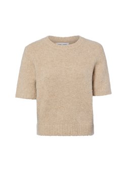 Damen Kurzarm-Pullover aus Alpakawolle - Sajeanne