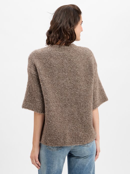 Damen Kurzarm-Pullover mit Alpaka-Anteil - Zolly