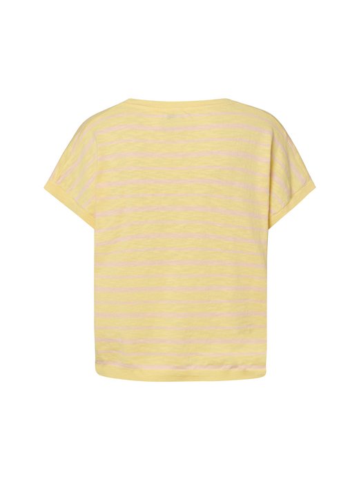 Damen Kurzarm-Pullover mit Leinen-Anteil - NUKiki