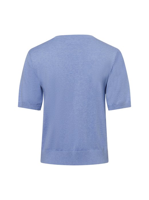 Damen Kurzarm-Pullover mit Seiden-Anteil