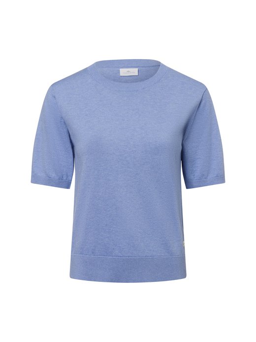 Damen Kurzarm-Pullover mit Seiden-Anteil