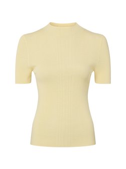 Damen Kurzarm-Pullover mit Woll- und Cashmere-Anteil