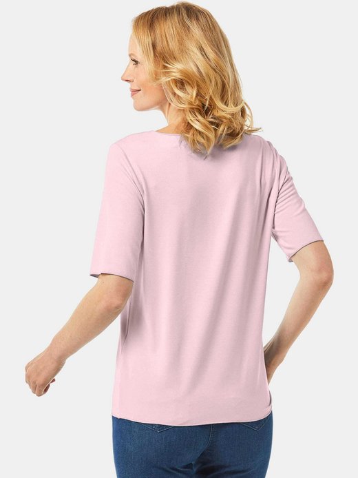 Damen Kurzarm-Shirts Uni - Kurzgöße