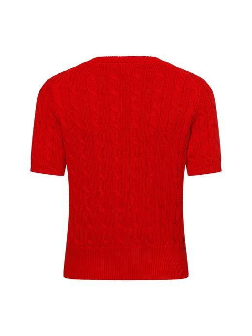 Damen Kurzarm-Strickjacke