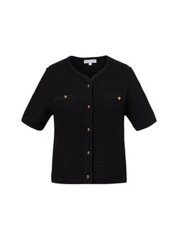 Damen Kurzarm-Strickjacke