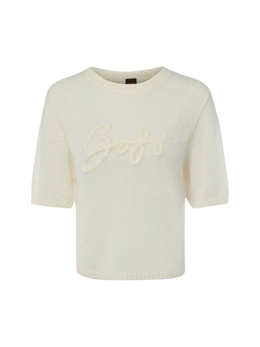 Damen Kurzarm-Strickpullover mit Mohair - Fareeza