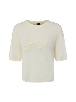Damen Kurzarm-Strickpullover mit Mohair - Fareeza