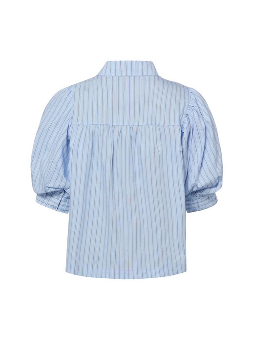 Damen Kurzarmbluse - Etta Stripe Stone
