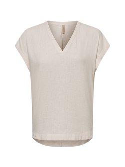 Artikelbild Damen Kurzarmbluse - SC-Ina von soyaconcept® in beige uni
