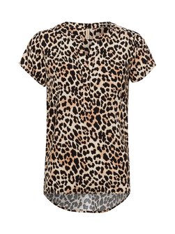 Artikelbild Damen Kurzarmbluse -  Sc-Pietta 1 von soyaconcept® in beige gemustert