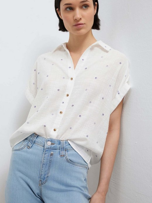 Damen Kurzarmbluse - Short Sleeve Woven