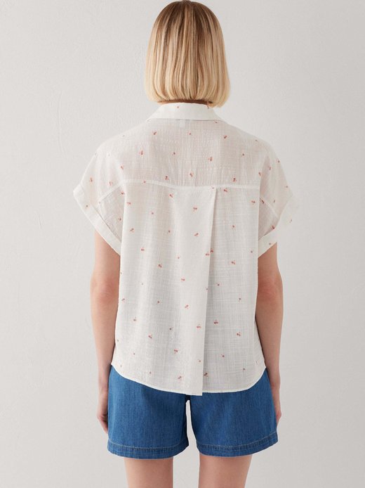 Damen Kurzarmbluse - Short Sleeve Woven