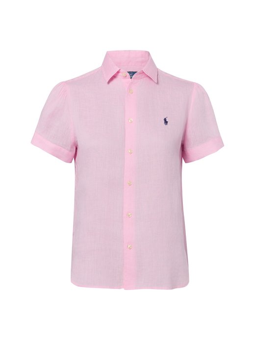 Damen Kurzarmbluse aus Leinen