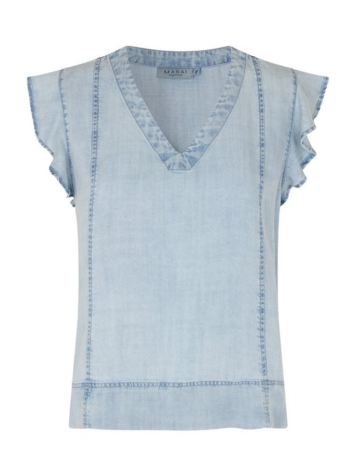 Damen Kurzarmbluse