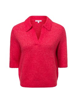 Artikelbild Damen Kurzarmpullover - Pinna mit Wollanteil von Opus in koralle uni