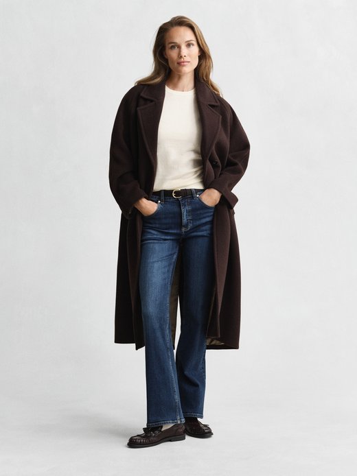 Damen Kurzarmpullover mit Cashmere-Anteil