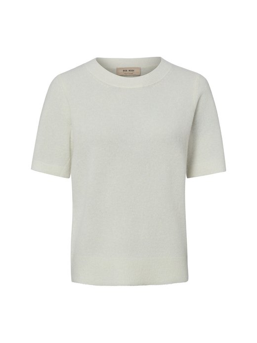 Damen Kurzarmpullover mit Woll-, Mohair- und Alpaka-Anteil - MMMape