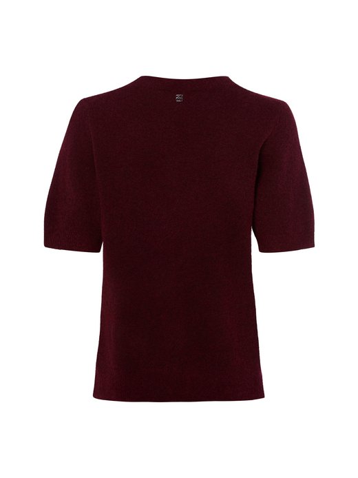 Damen Kurzarmpullover mit Woll-, Mohair- und Alpaka-Anteil - MMMape