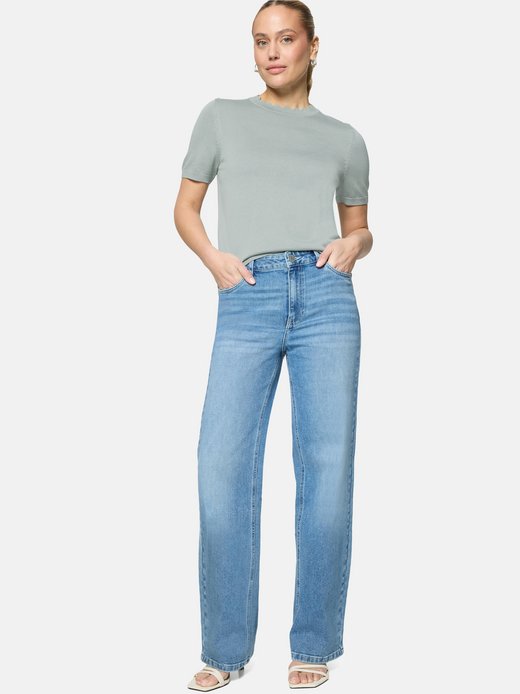 Damen Kurzarmpullover