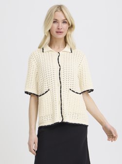 Damen Kurzarmstrickjacke BYMUNO