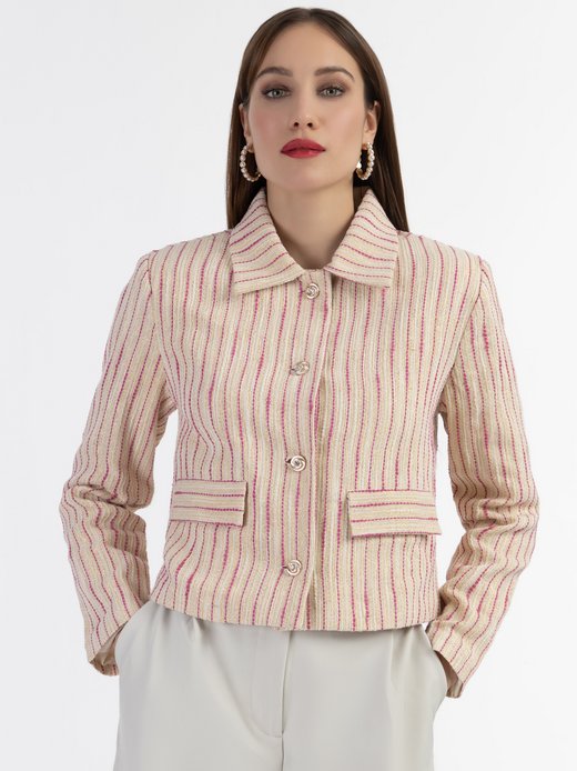 Damen Kurze Blazerjacke