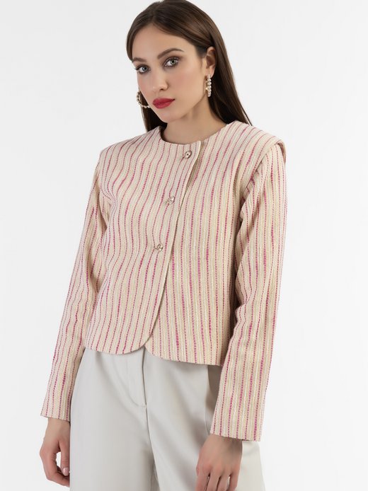 Damen Kurze Blazerjacke