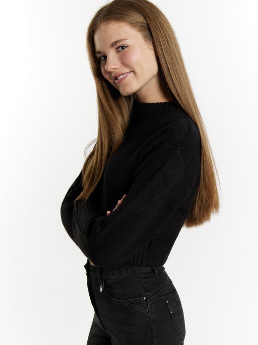 Damen Kurzer Pullover