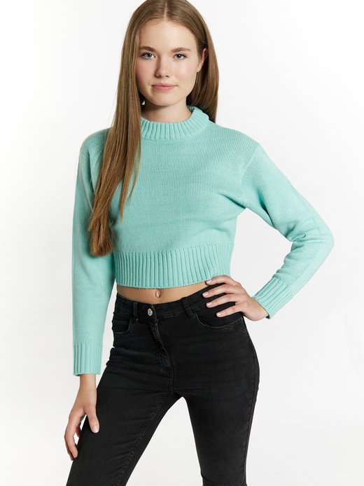 Damen Kurzer Pullover