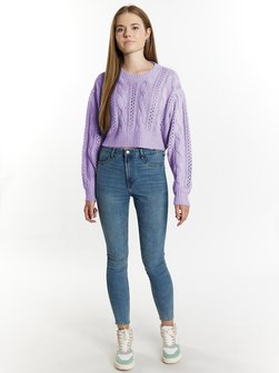Damen Kurzer Strickpullover
