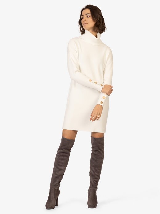 Damen Kurzes Strickkleid