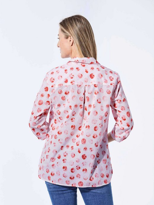 Damen Kurzgröße: Bluse mit Hemdkragen