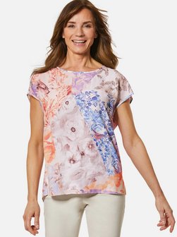 Damen Kurzgröße: Druckbluse