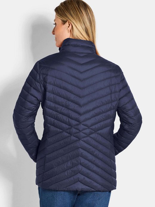 Damen Kurzgröße: Herbstjacke mit Daunen, Stehkragen