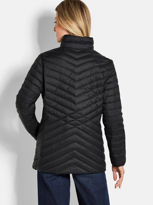 Damen Kurzgröße: Herbstjacke mit Daunen, Stehkragen