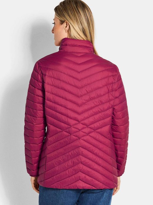 Damen Kurzgröße: Herbstjacke mit Daunen, Stehkragen