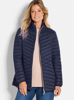 Damen Kurzgröße: Herbstjacke mit Daunen, Stehkragen