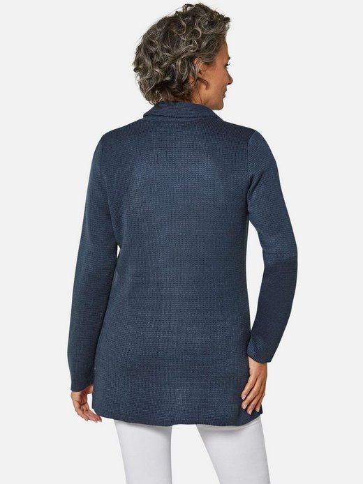 Damen Kurzgröße: Kuschelweiche, kaschierende Strickjacke