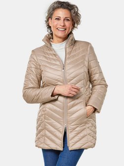Damen Kurzgröße: Longsteppjacke