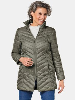 Damen Kurzgröße: Longsteppjacke