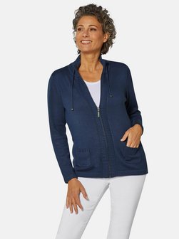 Damen Kurzgröße: Sportliche Strickjacke