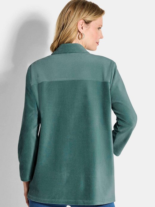 Damen Kurzgröße: Weiche Hemdbluse mit Stretchkomfort