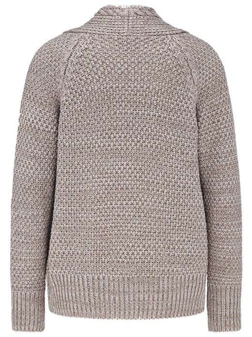 Damen Kurzgröße: Zeitlose Strickjacke in Grobstrick