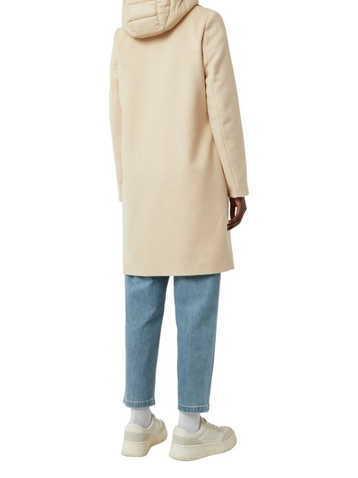 Damen Kurzmantel mit Woll-Anteil