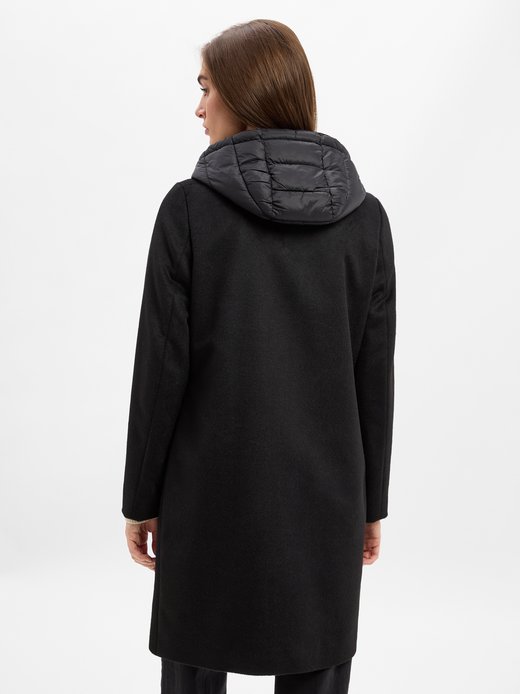 Damen Kurzmantel mit Woll-Anteil