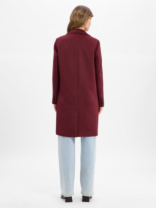 Damen Kurzmantel mit Woll-Anteil