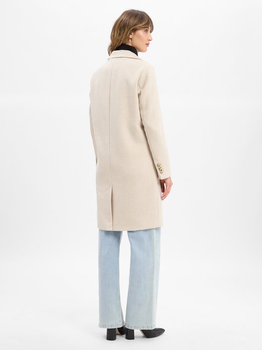 Damen Kurzmantel mit Woll-Anteil