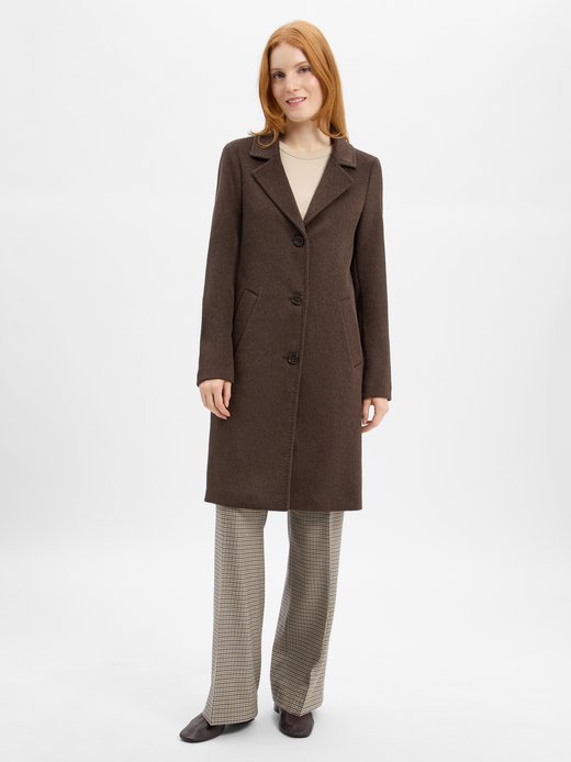 Damen Kurzmantel mit Woll-Anteil