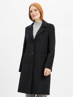 Damen Kurzmantel mit Woll-Anteil