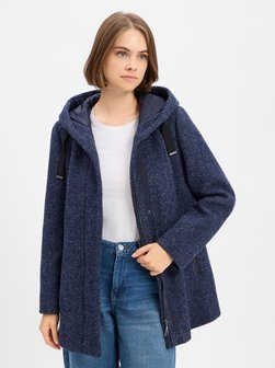 Damen Kurzmantel mit Woll-Anteil